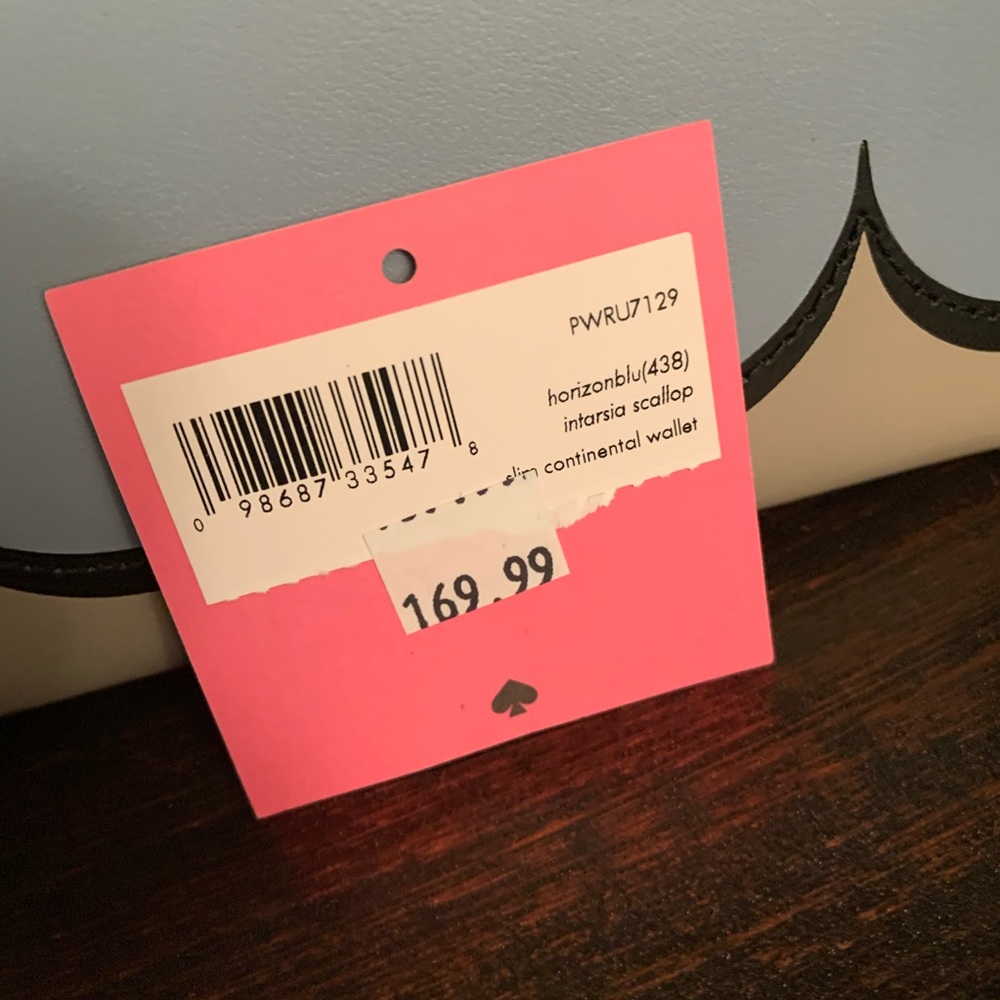 🔴 Intarsia scallop wallet Kate spade continental - Picture 7 of 7